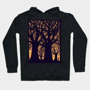 Returning home at sunset - African rural scene Hoodie